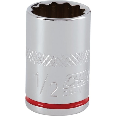 Channellock 3/8 In. Drive 1/2 In. 12-Point Shallow Standard Socket 305189